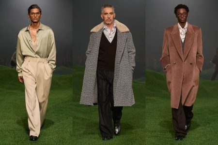 Semaine de la mode masculine à Milan 2025 : collection automne-hiver ZEGNA 2025, fusionnant l’esthétique italienne et la laine d’or.