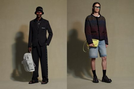 Louis Vuitton 2025春季男装系列,融合音乐与色彩,呈现鲜明学院风与街头潮流。