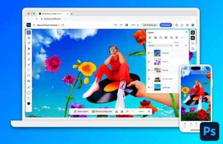 全新iPhone版Photoshop應用程式,結合Adobe Firefly的AI技術,免費工具多達數十個