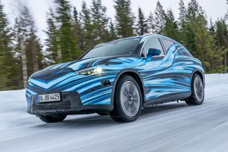 Brand new Mercedes-Benz electric GLC model, 320 kW ultra-fast charging, rigorous testing in Sweden.