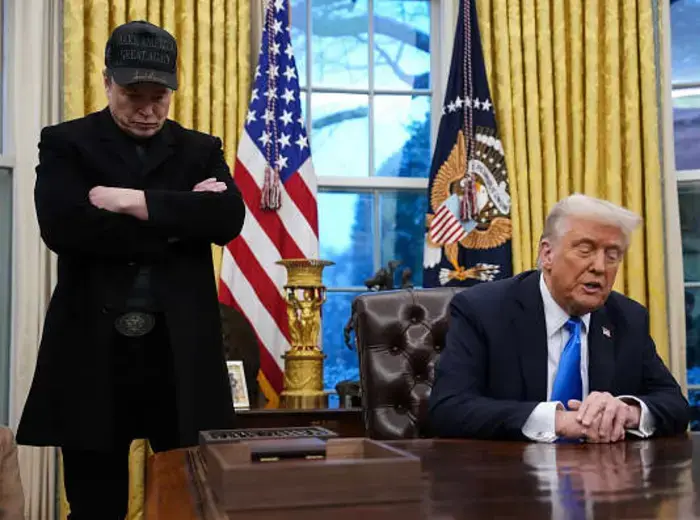 トランプ大統領がマスク氏の退任を祝います