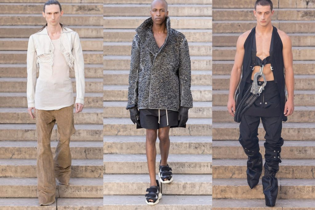 عرض ريك أوينز لمجموعة ربيع وصيف 2026 في قصر طوكيو خلال أسبوع موضة باريس