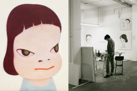 Yoshitomo Nara《粉紅》首度登上拍場,估價高達8,000萬港元 | 2000年少見半身構圖作品