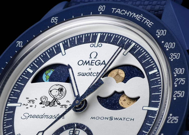 Lançamento do OMEGA x Swatch MoonSwatch Missao na Terra Fase Moonshine Gold