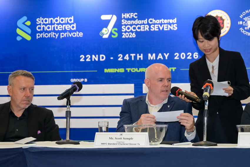 香港7人制の大会ビジュアルと出場クラブを紹介するイメージ