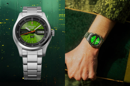 SEIKO 5 Sports x HUF 綠色半透明限量聯乘腕錶