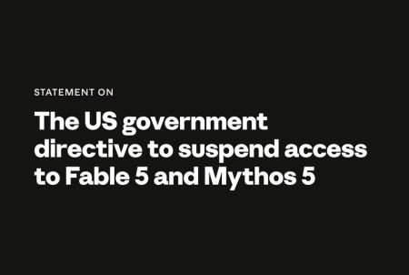 Fable 5 遭美國禁令急停 Anthropic 模型出口管制升溫 Anthropic Fable 5 Mythos 5 official statement image