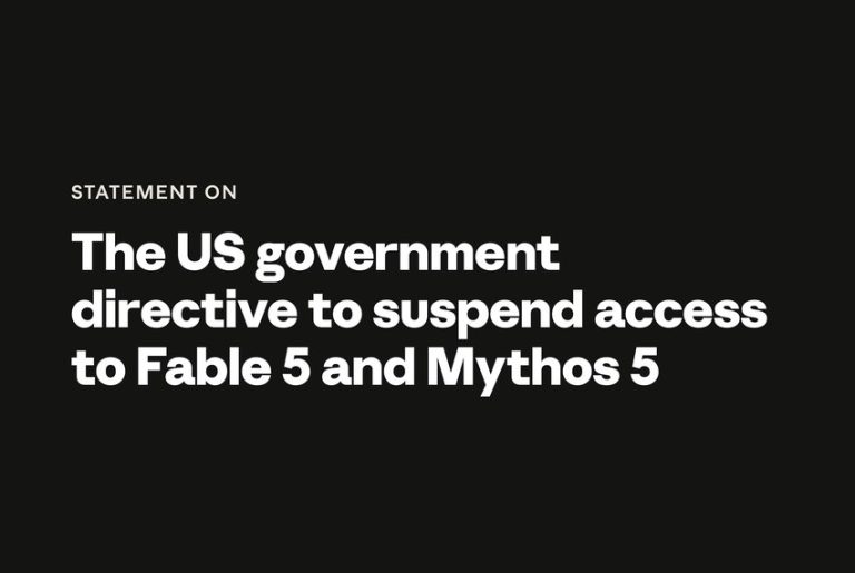 Anthropic Fable 5 Mythos 5 official statement image