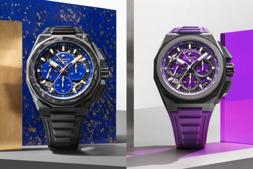 ZENITH DEFY Extreme雙新作 1/100秒計時技術遇上青金石與紫色設計