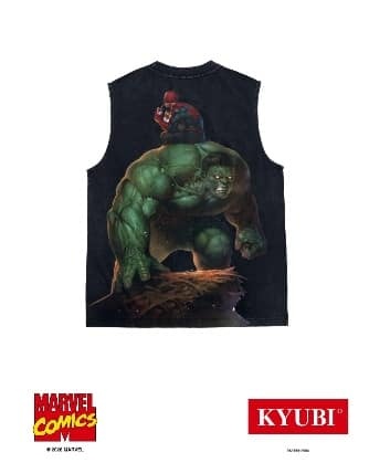 蜘蛛俠與 Hulk 背心背面
