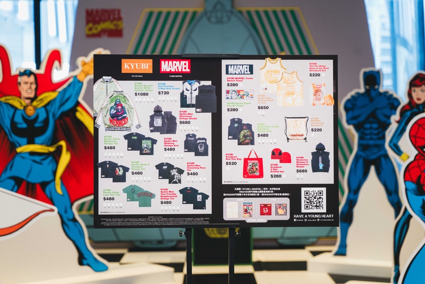 KYUBI MARVEL 商品展示板