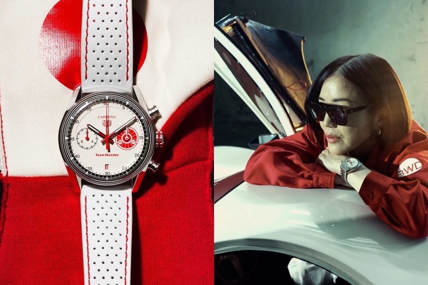 TAG Heuer Carrera Chronograph換上紅白戰衣,聯手Team Ikuzawa打造限量收藏新作