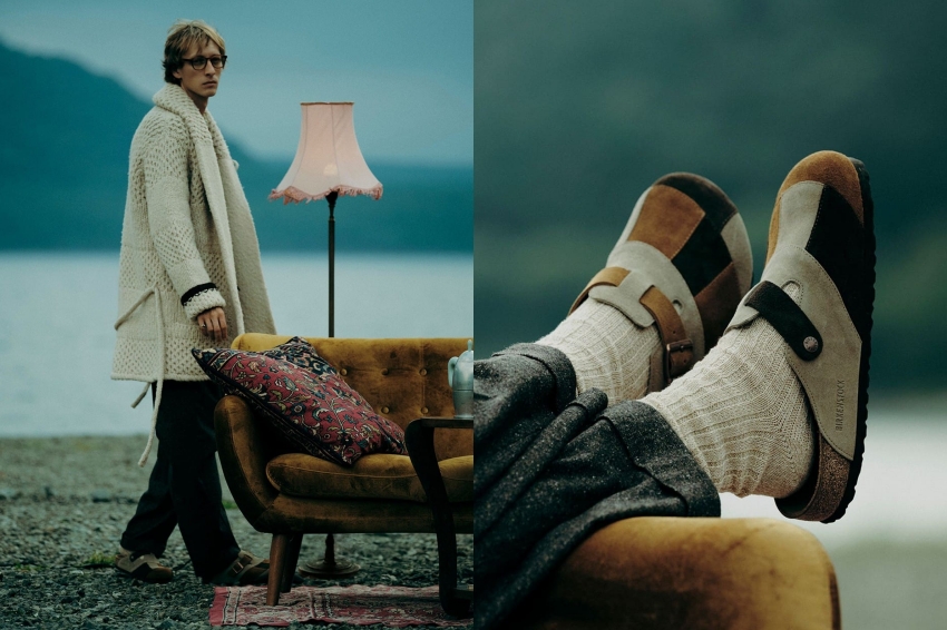 BEAMS x BIRKENSTOCK雙50周年,Boston三色拼接