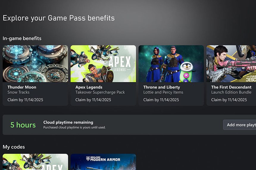 Xbox Cloud Gaming 11 月起設每月時數上限 | Ultimate 僅包 15 小時,超額需另購 XBOX-Cloud-Playtime-Hours