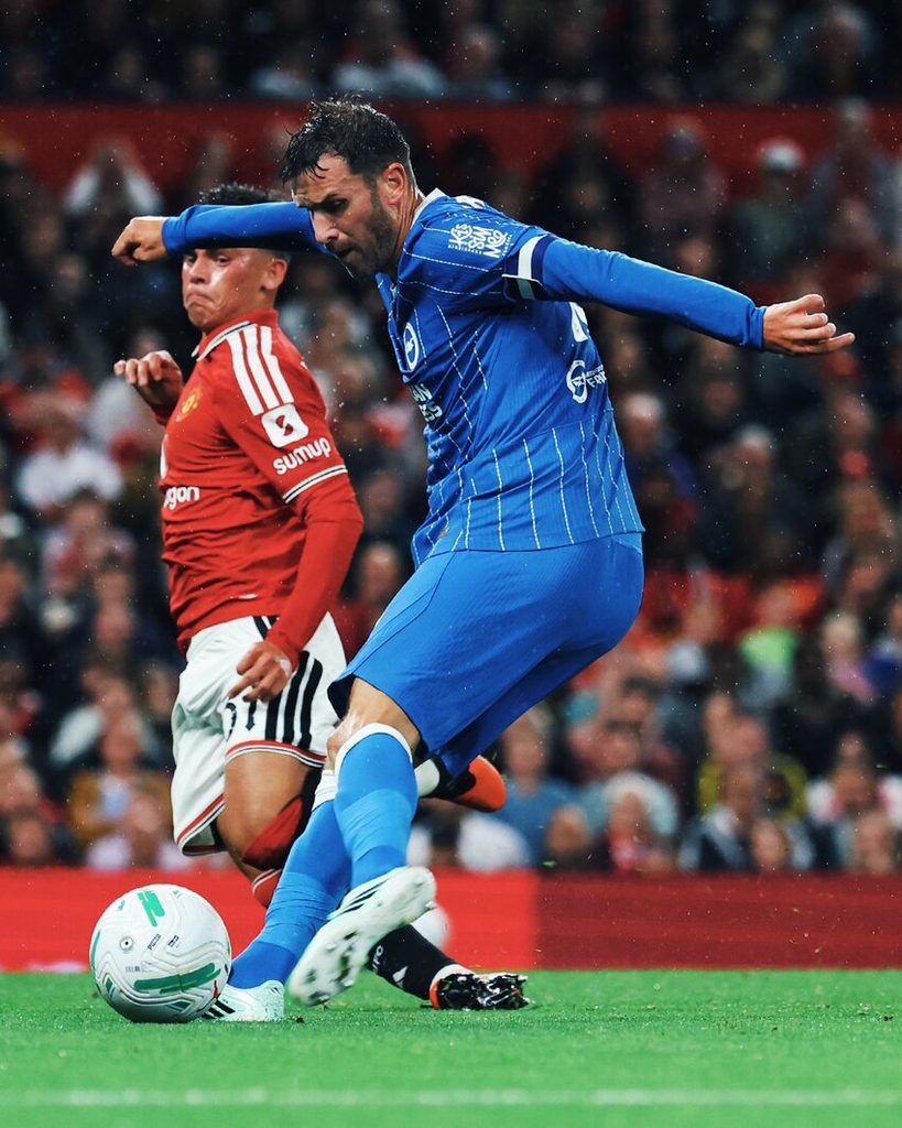 เชีย เลซีย์ ผู้เล่นแมนยูฉลองประตูแรกในเกมนี้