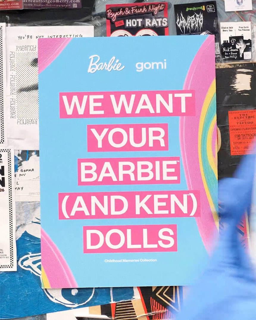 gomi 徵集 Barbie 公仔海報