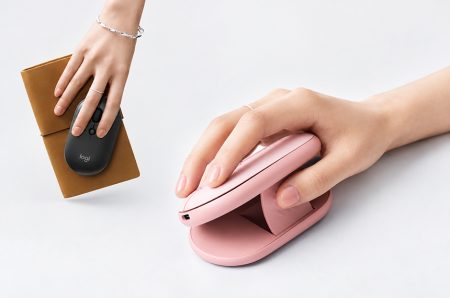 Logitech Pebble Up變形滑鼠,升起上蓋換個握姿 Pebble Up mice, elevated for portability_FEATURED