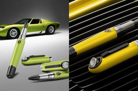 Montegrappa Miura限量筆,重現升降頭燈 Montegrappa Lamborghini Miura 限量鋼筆拼貼圖