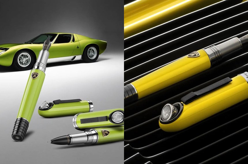 Montegrappa Lamborghini Miura 限量鋼筆拼貼圖