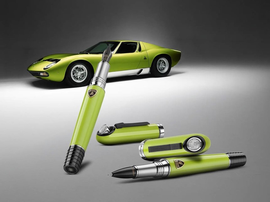 Montegrappa Lamborghini Miura 鋼筆走珠筆全套