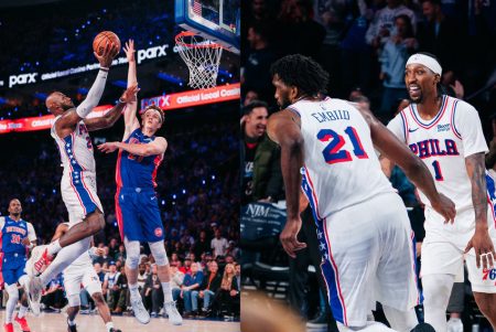 NBA常規賽|勒邦占士正負值-22、|76人主場不敵活塞三連勝「斷纜」
